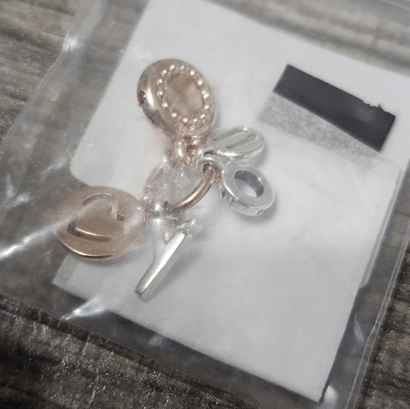 Authentic Pandora I Love You Dangle Charm - Picture 3 of 3